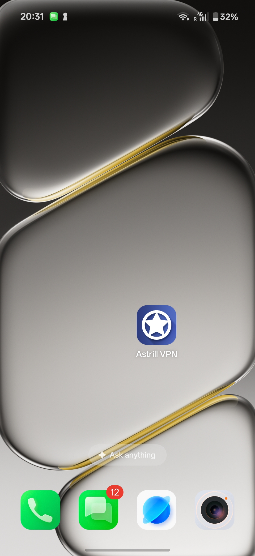 Astrill VPN icon on Android home screen